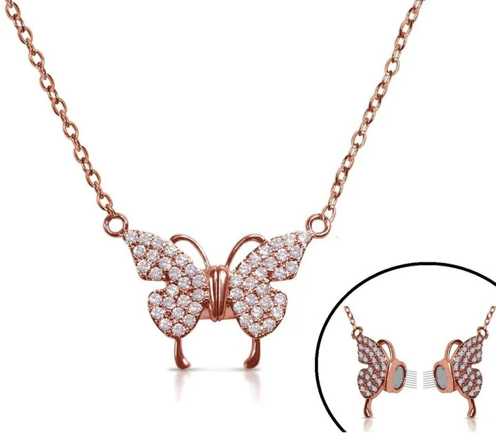 18K Gold Plated Detachable Butterfly Necklace buy 1 get 1 free